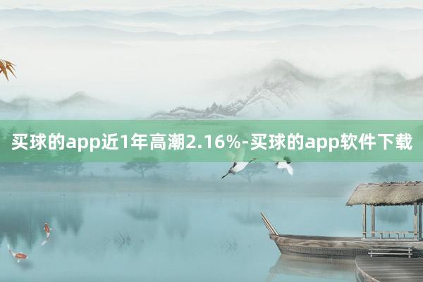 买球的app近1年高潮2.16%-买球的app软件下载