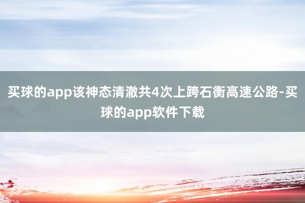 买球的app该神态清澈共4次上跨石衡高速公路-买球的app软件下载