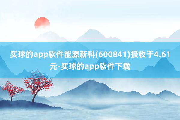 买球的app软件能源新科(600841)报收于4.61元-买球的app软件下载
