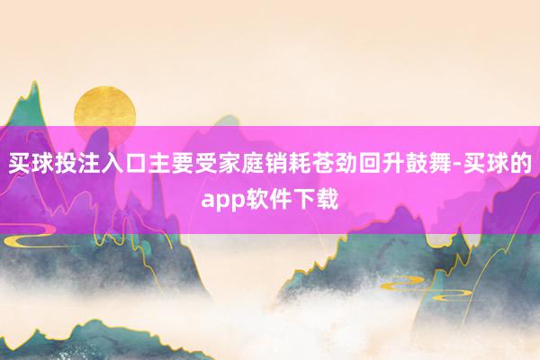 买球投注入口主要受家庭销耗苍劲回升鼓舞-买球的app软件下载